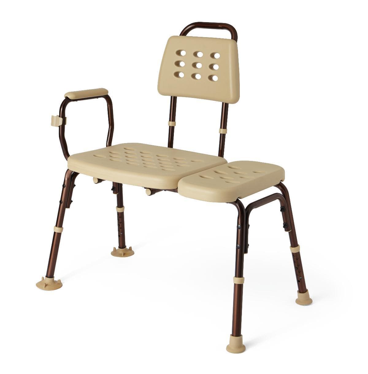 Medline Transfer Extra-Wide Shower Bench with Microban Antimicrobial Protection - Senior.com Shower Benches