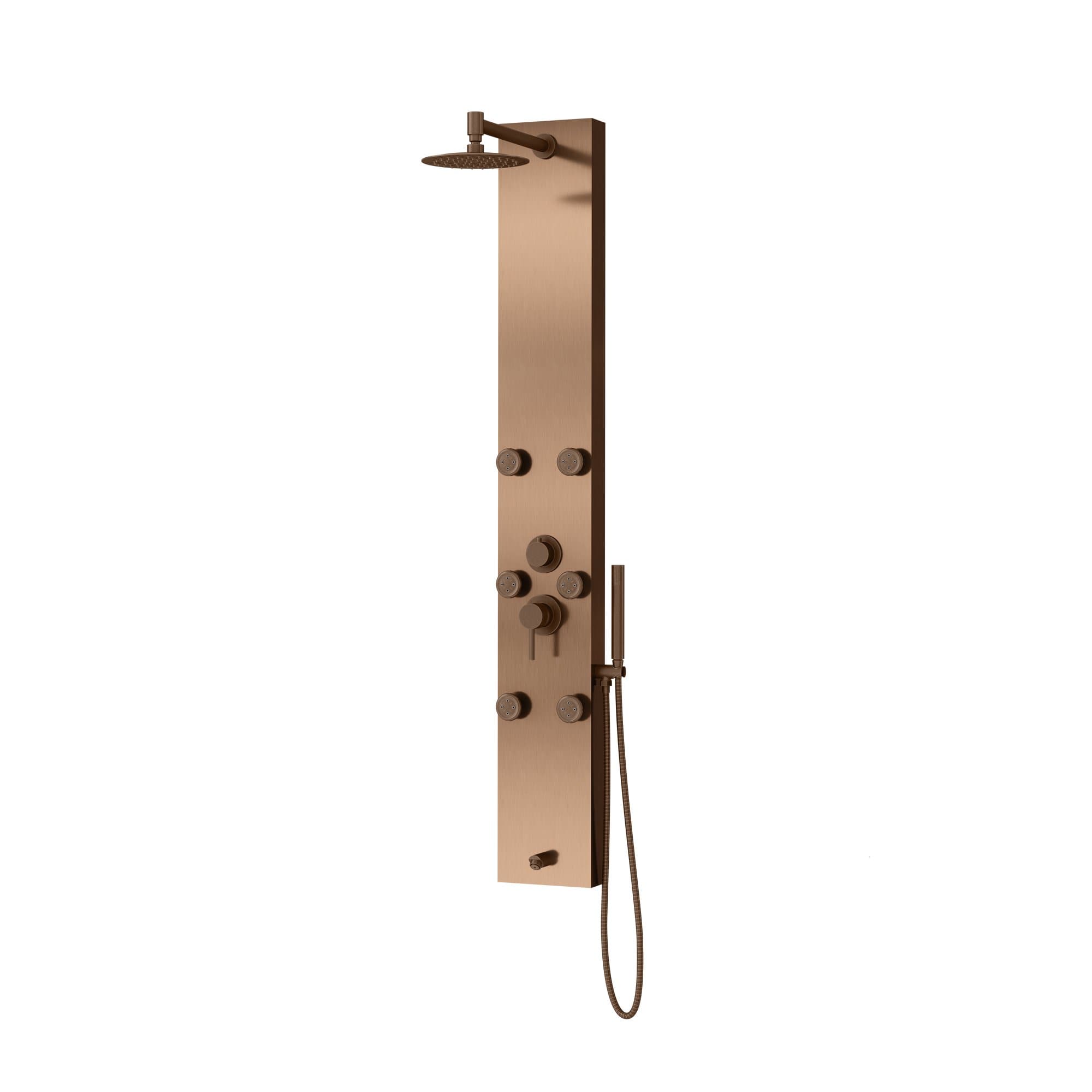 Pulse Monterey ShowerSpa with Six Single-Function Brass Silk Spray Jets - Senior.com Shower Systems