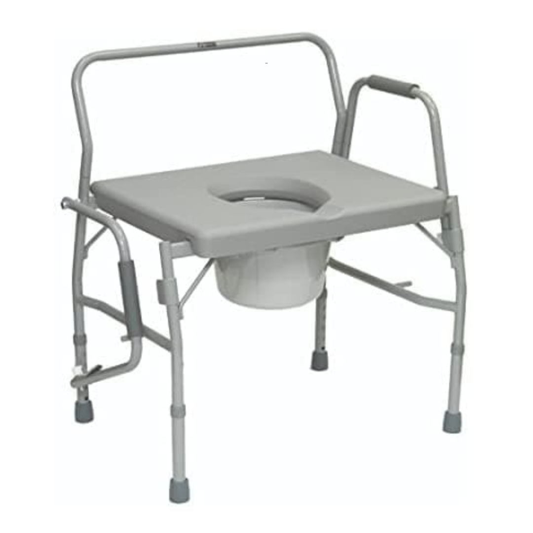 ProBasics Bariatric Drop Arm Commode - Extra Wide Seat - 650 lb Cap - Senior.com Commodes