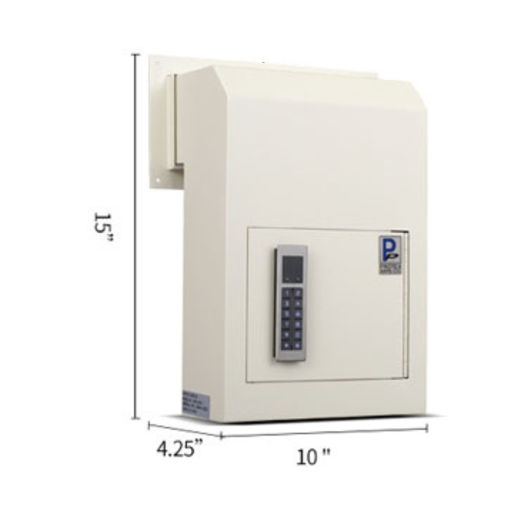 Protex Through The Door Drop Box Safe with Electronic Lock WSS-159E - Senior.com Wall Safes