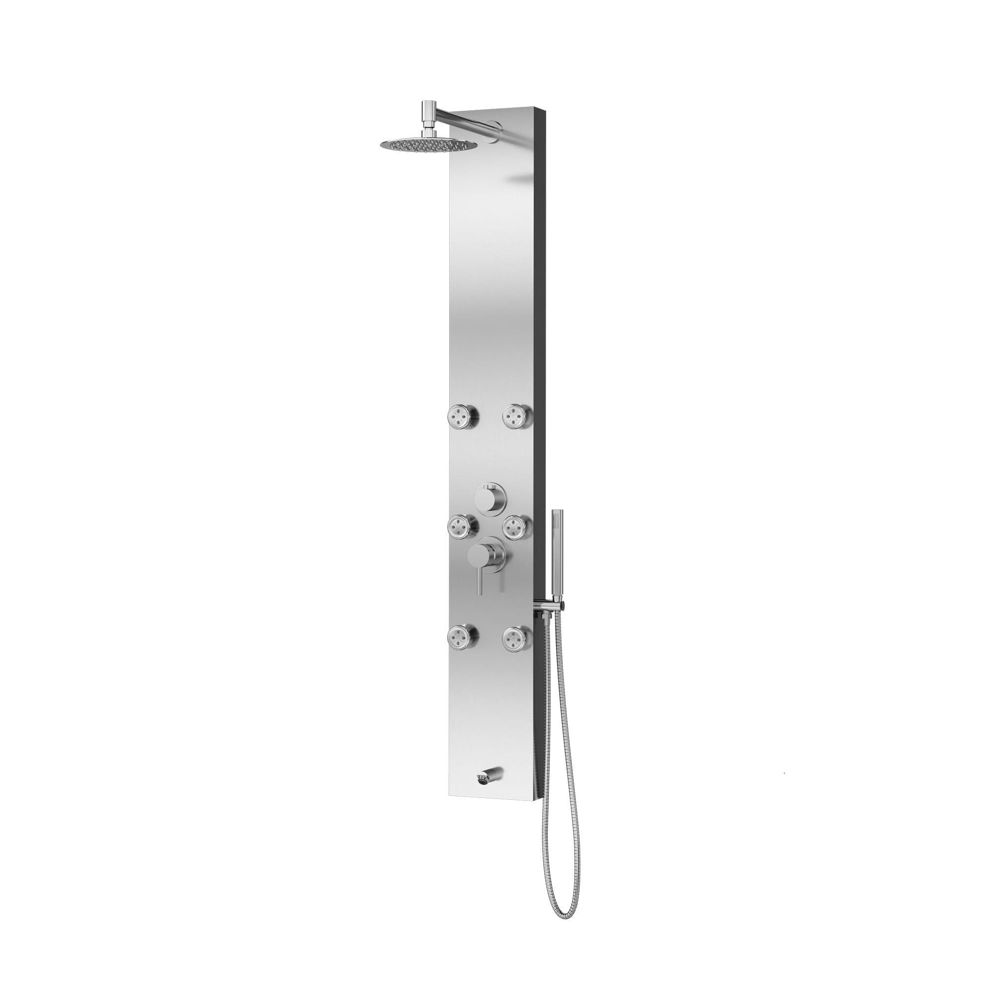 Pulse Monterey ShowerSpa with Six Single-Function Brass Silk Spray Jets - Senior.com Shower Systems