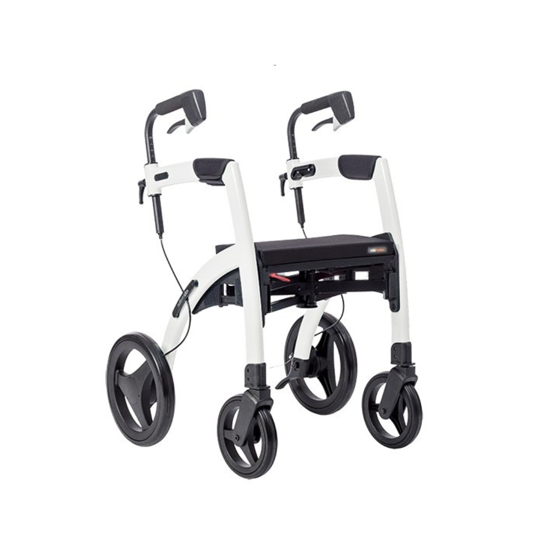 Rollz Motion Premium 2-in-1 Rollator & Transport Chairs - Senior.com Hybrid Transport Chair/Rollators