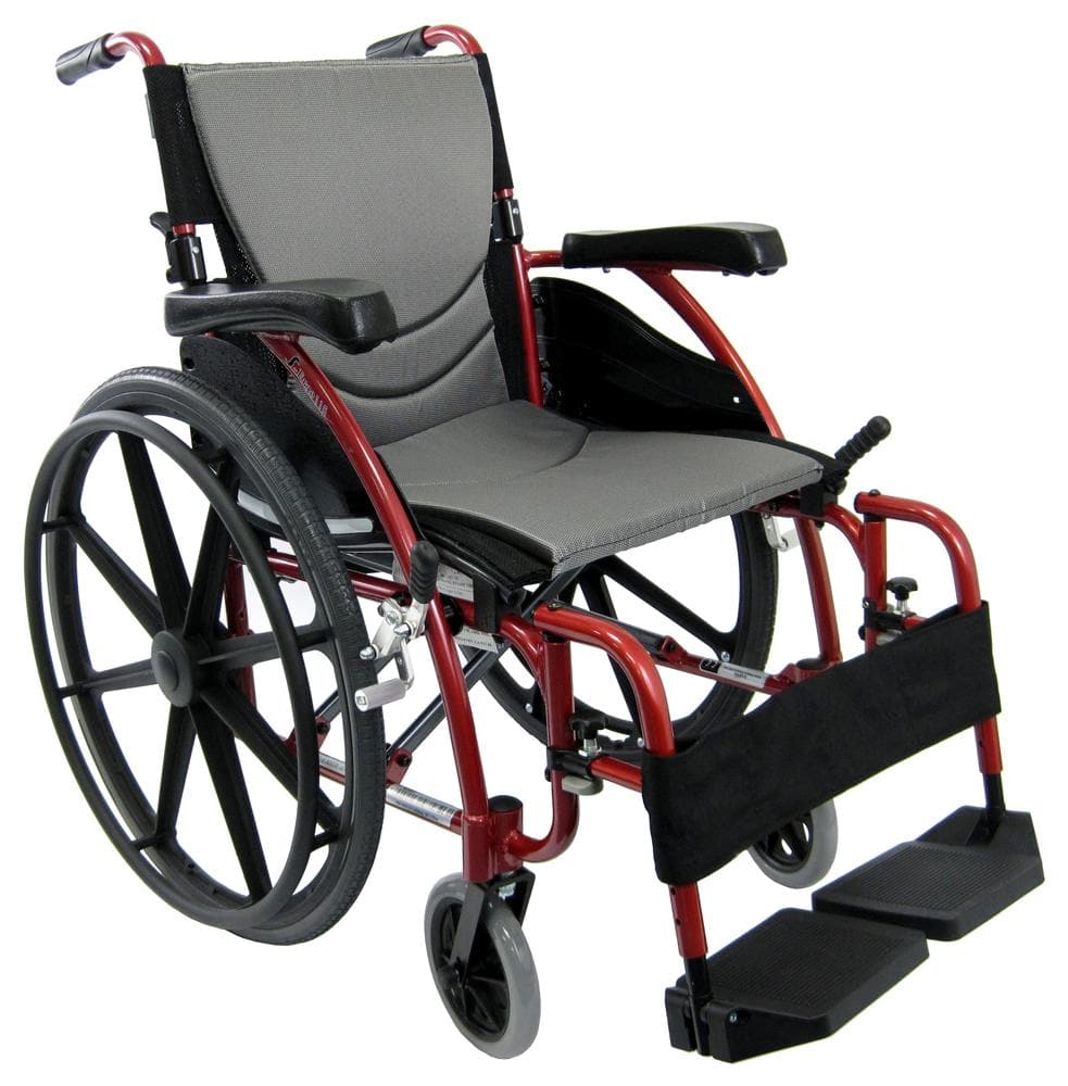 Karman S-115 Ergonomic Folding Lightweight Wheelchairs Blowout - Senior.com Wheelchairs