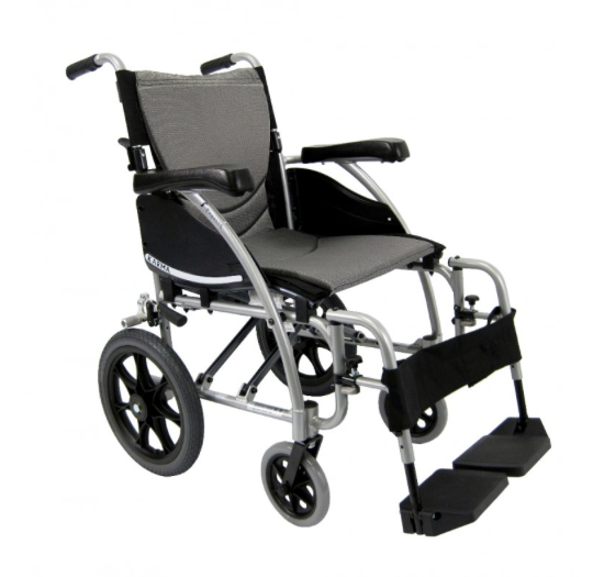 Karman Healthcare S-115-TP Ergonomic Portable Transport Wheelchair - Senior.com Transport Chairs