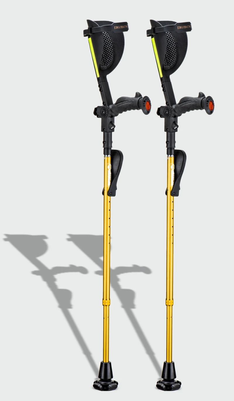 Ergoactives Ergobaum Prime 7TH Generation Forearm Crutches - Adult - Senior.com Forearm Crutches