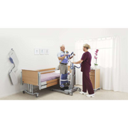 Arjo Sara Flex Electric Sit-To-Stand Patient Lift with Handles and Deluxe Comfort Sling - Senior.com Patient Lifts
