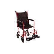Nova Medical Lightweight Steel 17" Folding Transport Chairs - Senior.com Transport Chairs
