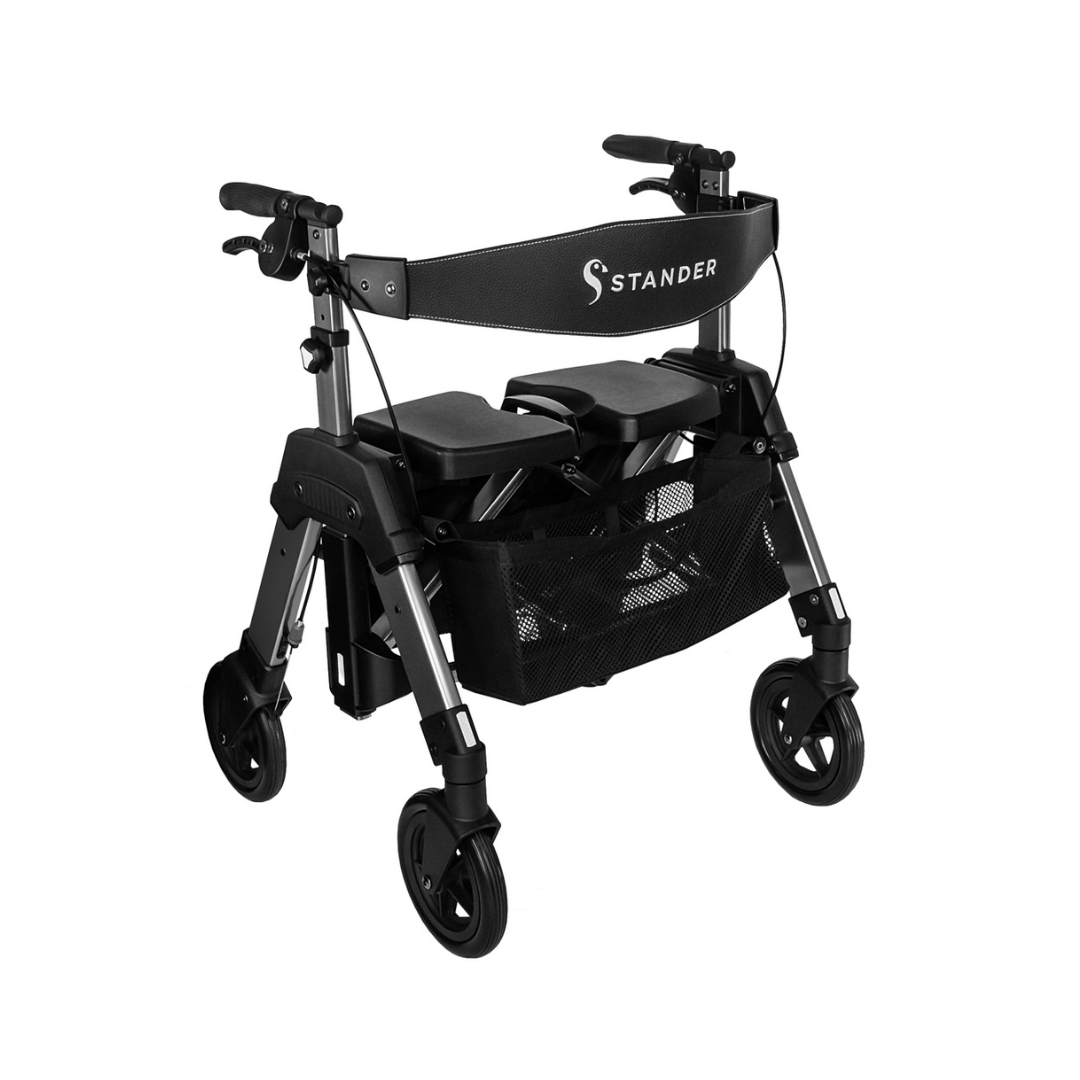 Stander Bariatric EZ Fold-N-Go Rollator HD - Ultralight - Senior.com Rollators