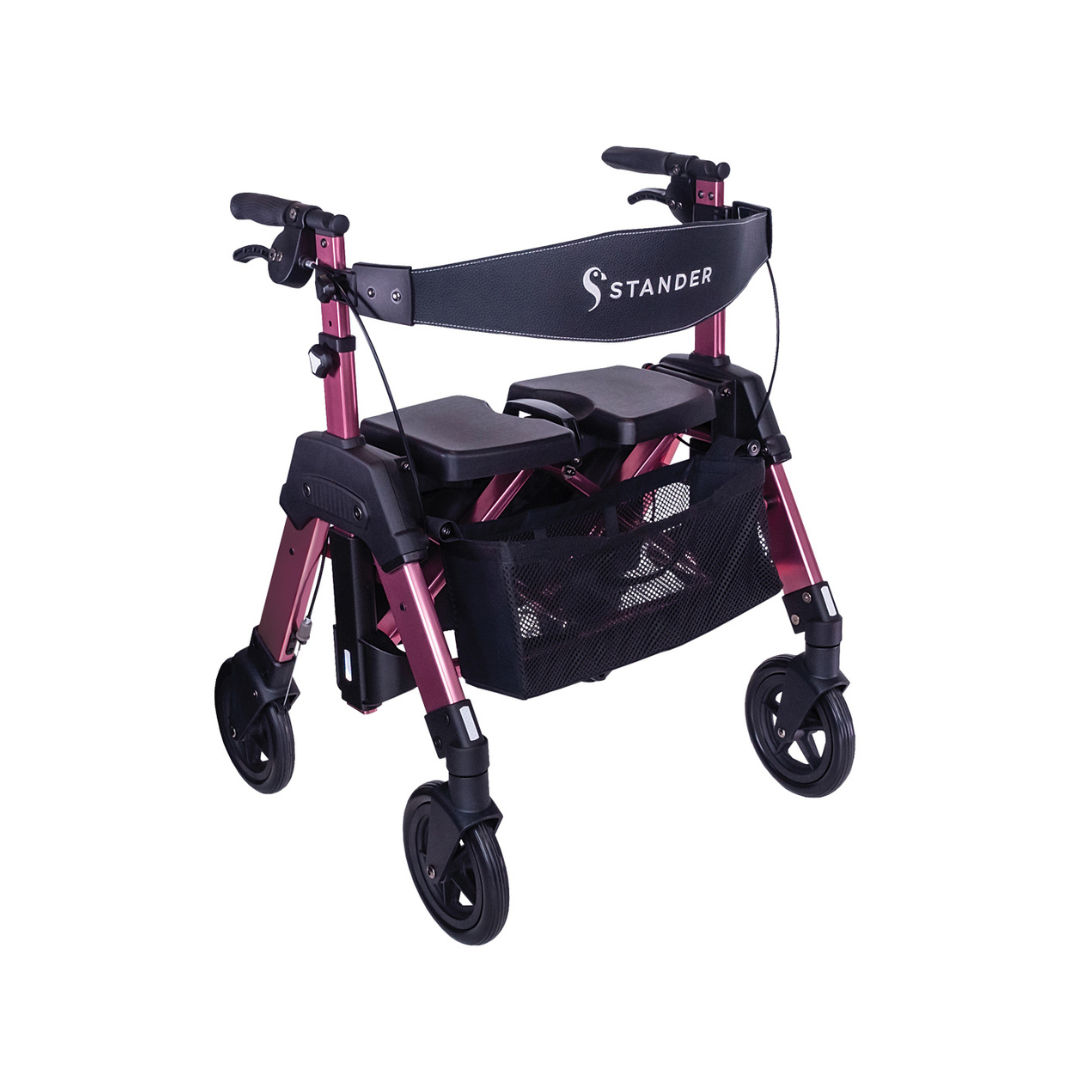 Stander Bariatric EZ Fold-N-Go Rollator HD - Ultralight - Senior.com Rollators