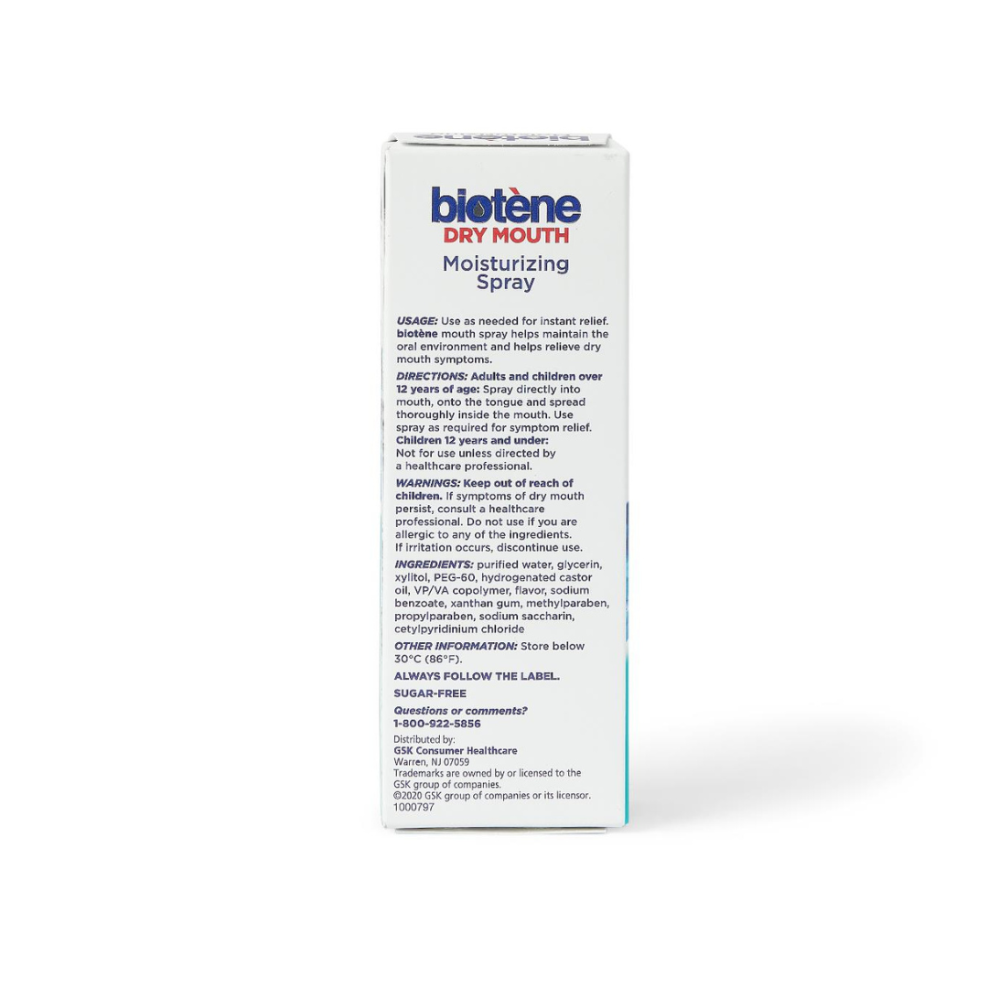 Biotène® Moisturizing Oral Spray - 1.5 oz Gentle Mint Breath Freshener - Senior.com Mouth Moisturizers