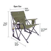 GCI Outdoor Kickback Rocker - Folding Portable Camping Rocking Chair - Senior.com Rocking Chairs