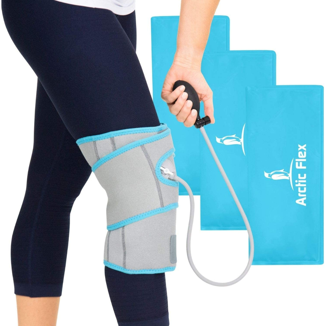 Knee ice compression online wrap