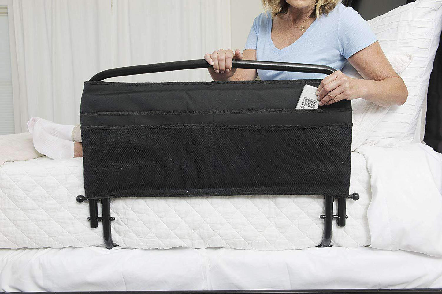 Stander 30" Home Safety Adult Bed Rail with Padded Organizer Pouch - Senior.com Bedroom Accessories