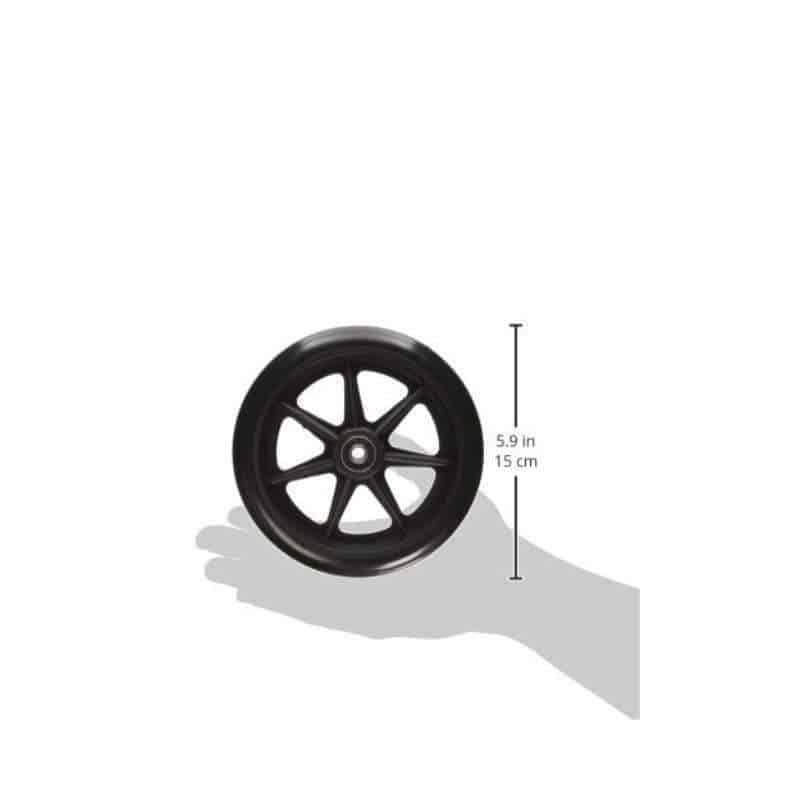 Stander Walker Replacement 6" Wheels - For the EZ Fold N' Go Walker - Set of 2-Black - Senior.com
