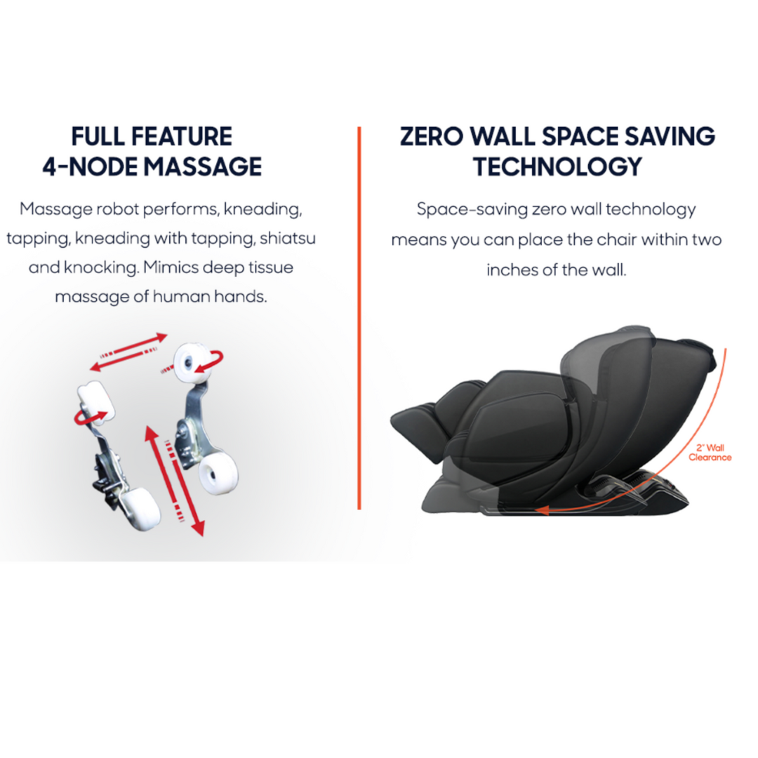 Sharper Image Revival Full Body Zero Gravity Massage Chair - 8 Auto Programs - Senior.com Massage Chairs