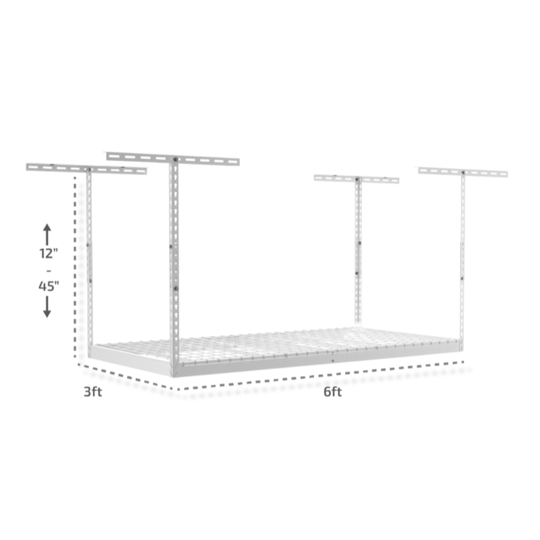 MonsterRax 3×6 Overhead Garage Storage Rack - Senior.com Storage Racks