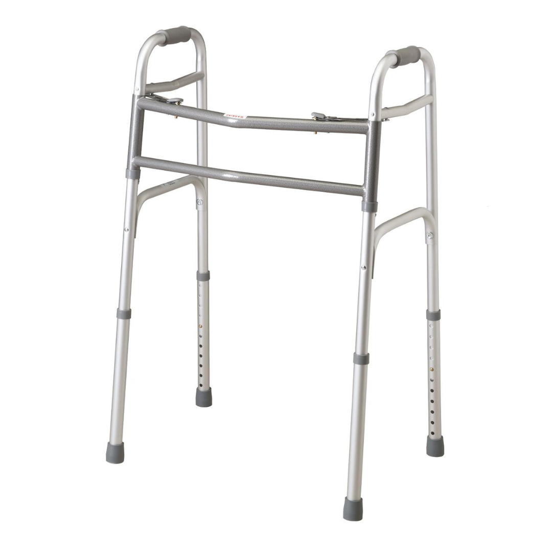 Medline Bariatric Extra Wide Folding Walker - Supports up to 500 lbs - Senior.com Walkers