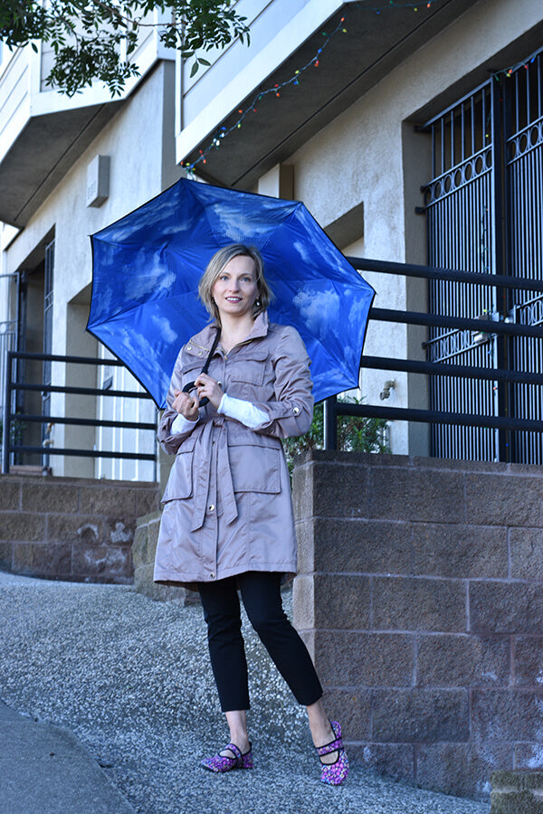 Topsy Turvy Designer Umbrellas - Drip Free Windproof - Monet's Water Lilies - Senior.com Umbrellas