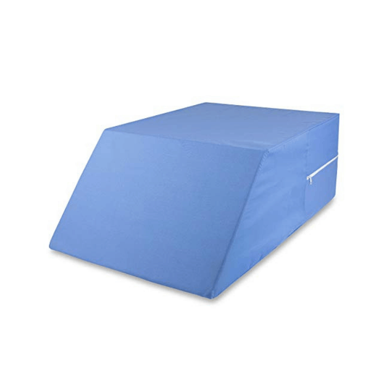 DMI Ortho Bed Wedge Elevated Leg Pillow, Supportive Foam Wedge Pillow for  Elevating Legs, Improved Circulataion, Reducing Back Pain, Post Surgery and  Injury, Recovery, Blue 8 x 20 x 24 