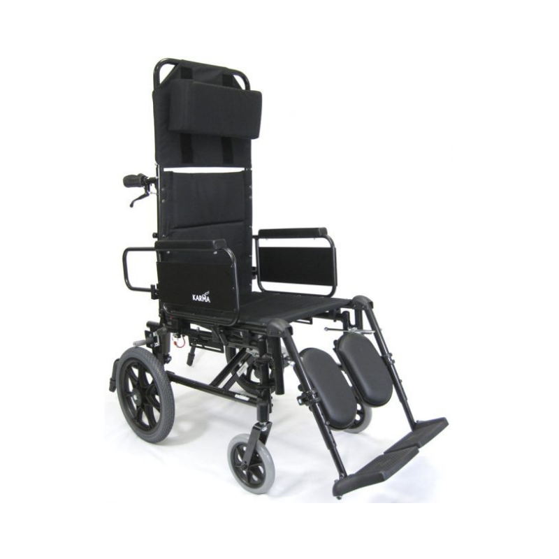 Karman Healthcare KM5000 Ultralight Reclining Transport Wheelchair - Senior.com Wheelchairs