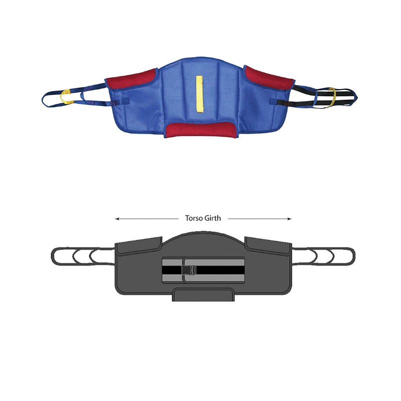 Lumex Deluxe Sit-to-Stand Padded Slings - For Use with Sit-To-Stand Patient Lifts - Senior.com Slings
