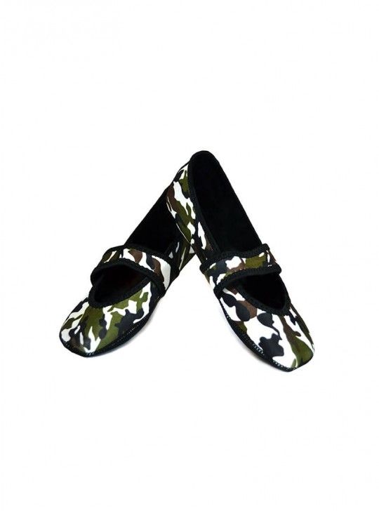 Nufoot Mary Janes - Women's Camouflage Betsy Lou Slippers - Senior.com Womans Slippers