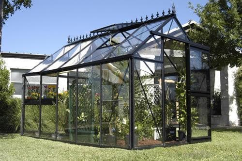 Exaco Junior Victorian V24 Greenhouse with 4mm Thick Safety Glass - 96 sq ft - Senior.com Greenhouses