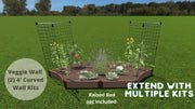 Frame It All Stack & Extend 4' Curved Panel Veggie Wall - Senior.com Veggie walls