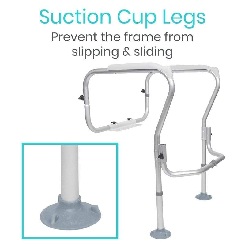 Vive Health Toilet Safety Frame with Suction Cup Legs - Senior.com Toilet Safety Frames