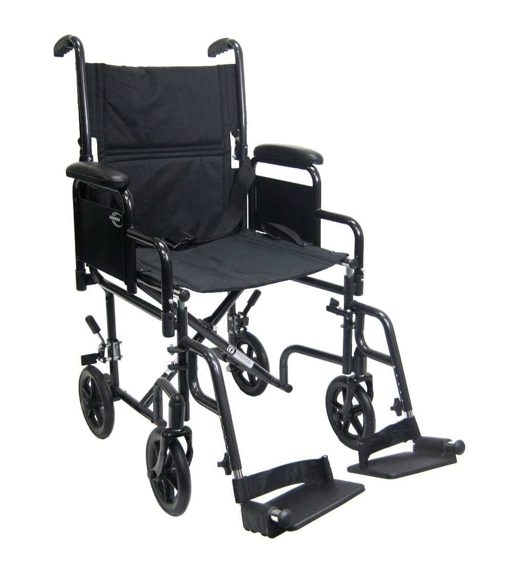 Nova 20 inch Steel Wheelchair with Detachable Desk Arms and Footrests