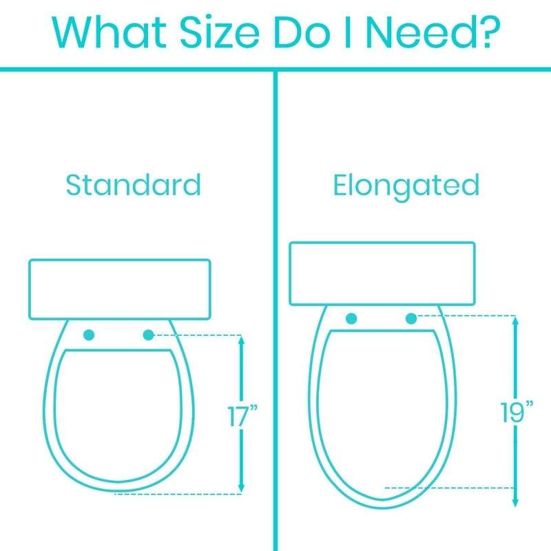 Vive Health Toilet Seat Riser with Arms - 3.5 Inch Riser - Senior.com Toilet Seat Risers