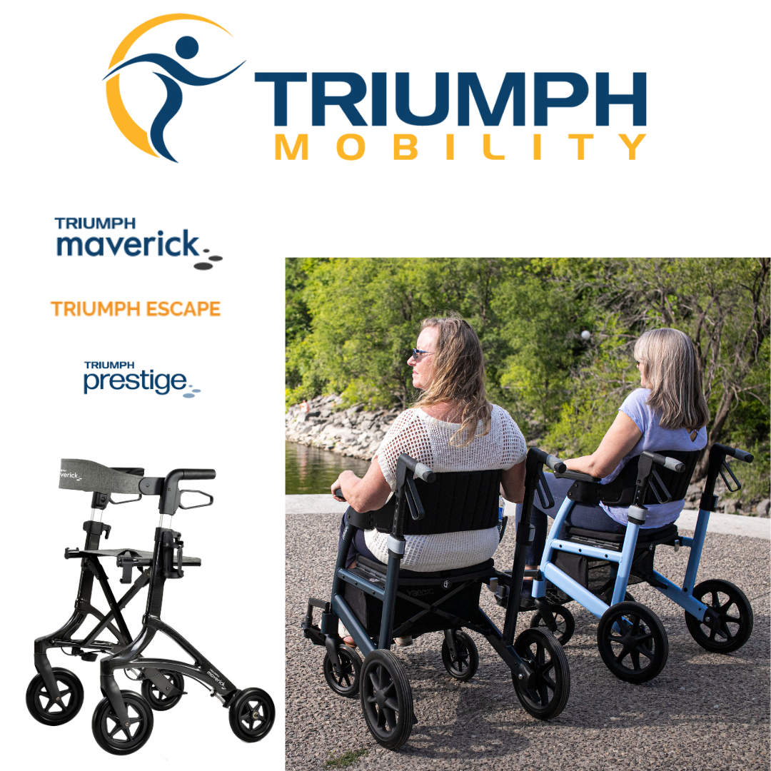 Triumph Mobility Escape Rollators & Prestige Rollator/Transport Chairs
