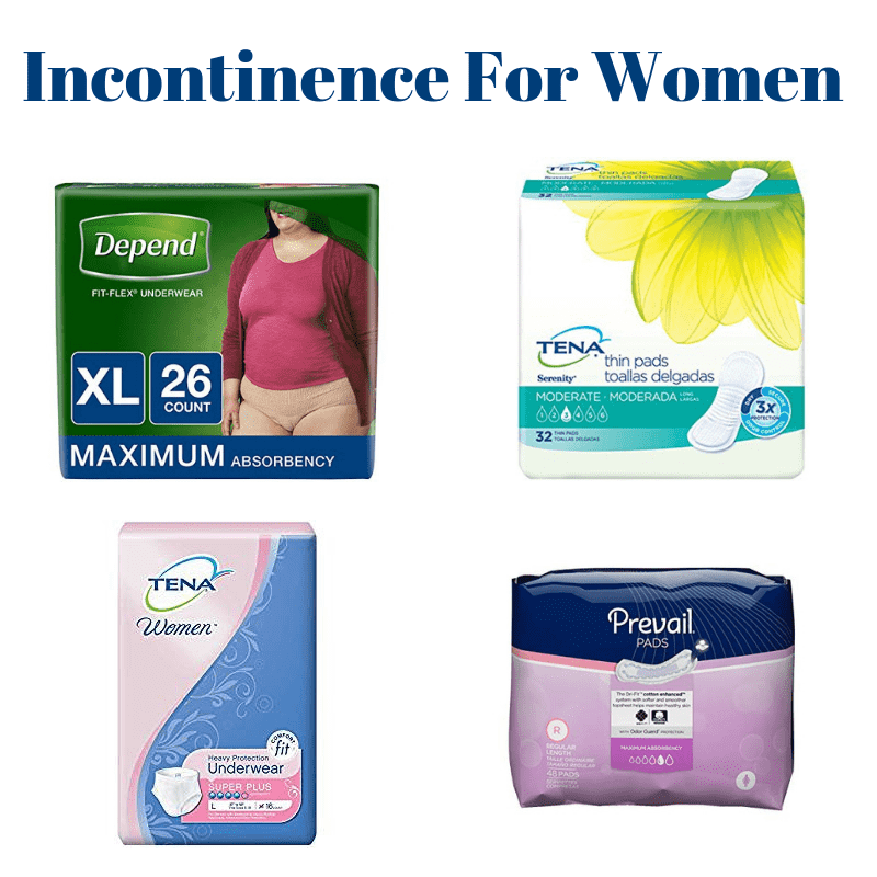Incontinence Aids For Women - Liners, Pads, Briefs, Underwear, etc