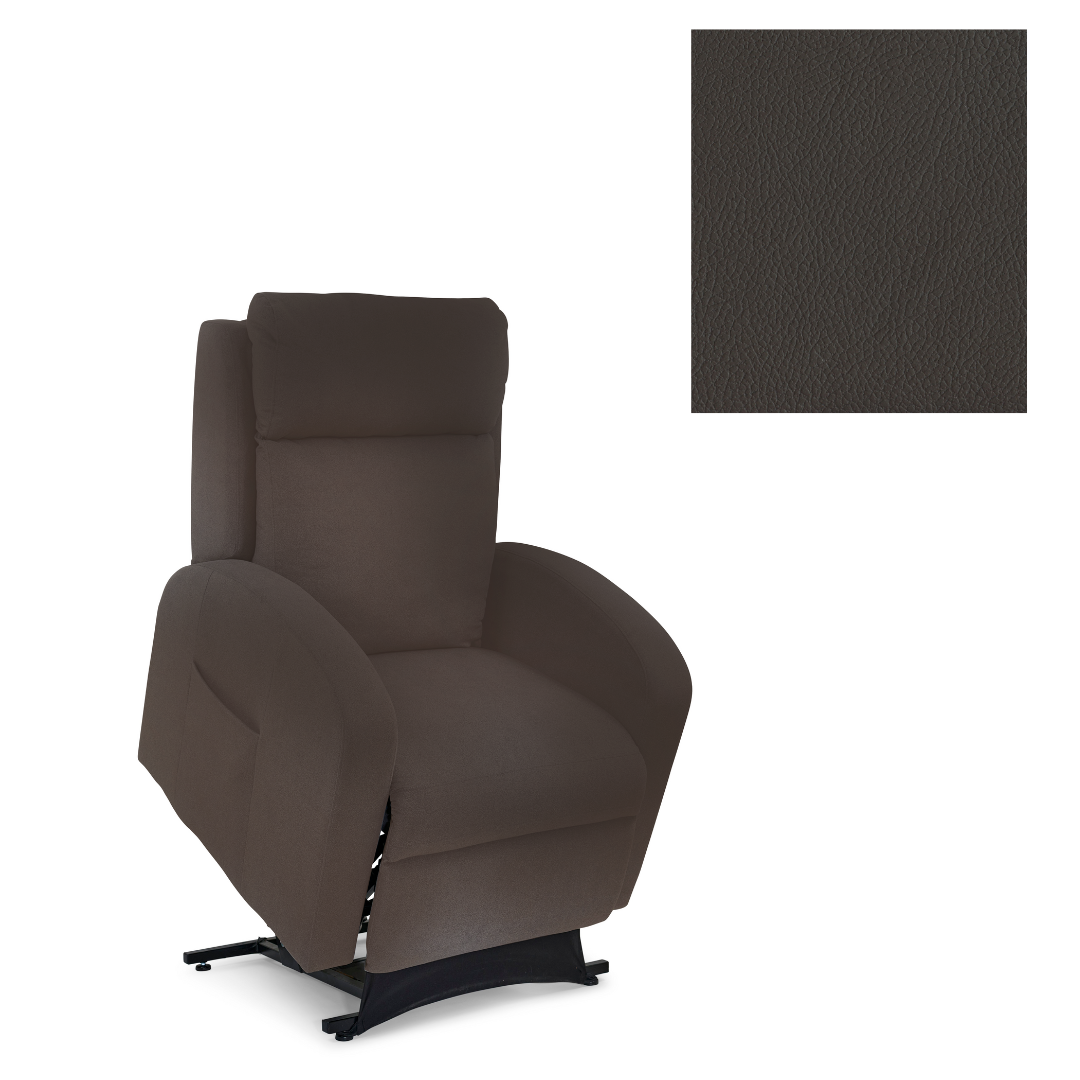 Golden Tech EZ Sleeper PR763 Slim Recliner with Assisted Lift - Brisa Coffee Bean