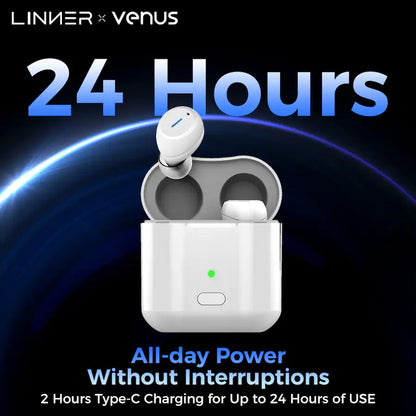 Venus High-Fidelity OTC Hearing Aids - Clear Sound, Comfort Fit, Smart Controls, Ideal for TV and Hearing Loss - Blowout
