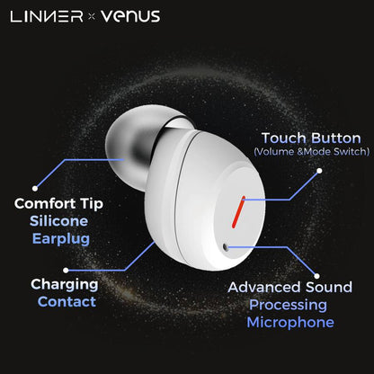 Venus High-Fidelity OTC Hearing Aids - Clear Sound, Comfort Fit, Smart Controls, Ideal for TV and Hearing Loss - Blowout