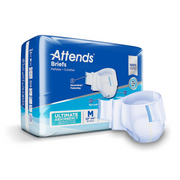 Attends Advanced Unisex Briefs with Advanced Dry-Lock Technology for Adult Incontinence Care-Case - Senior.com briefs