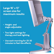 Carex Day-Light Classic Plus Bright LED Light Therapy Lamp - Sun Lamp Mood Light - Senior.com Mood Lights