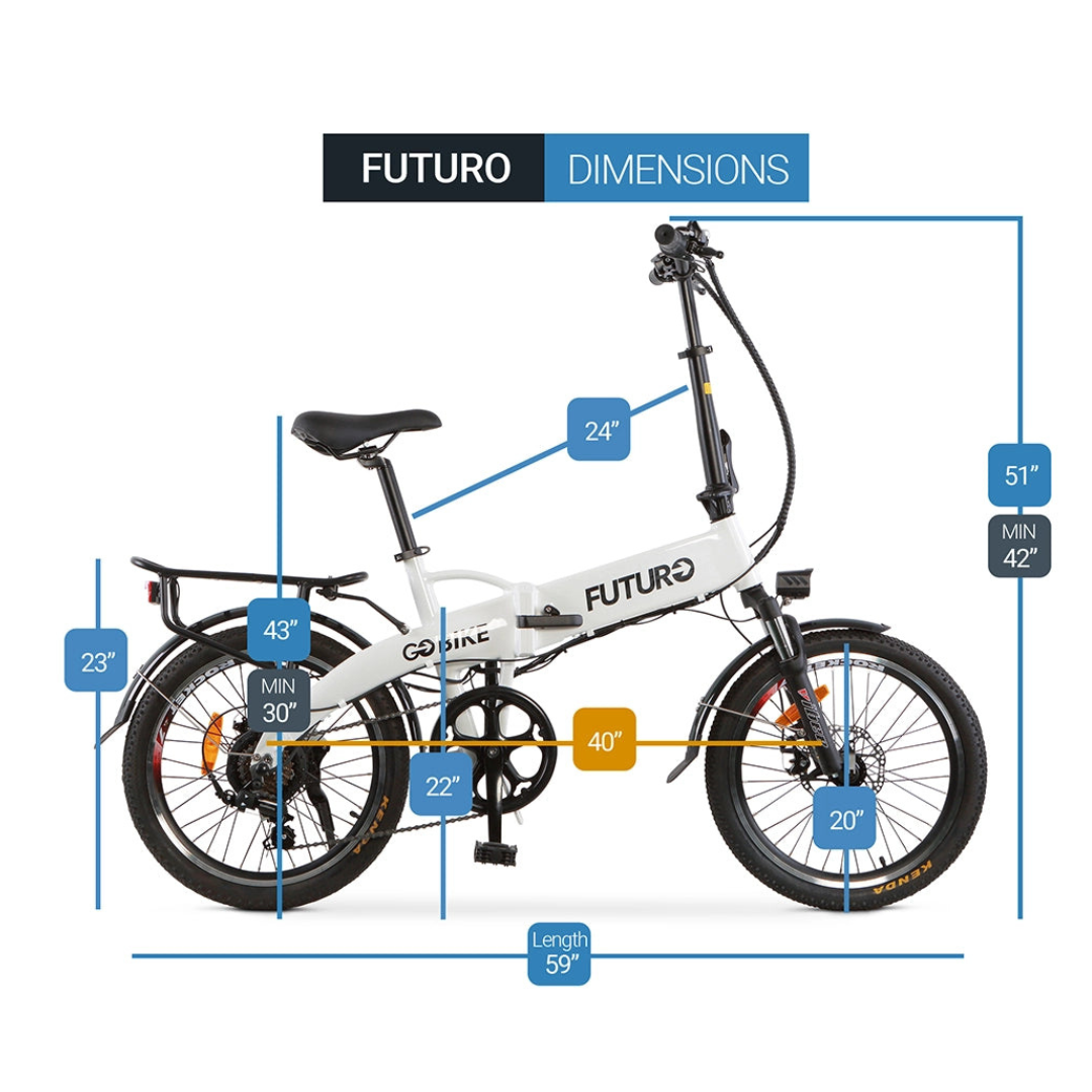 ComfyGo FUTURO Foldable Lightweight Electric Bike with Pedal Assist - Senior.com Electric Bikes