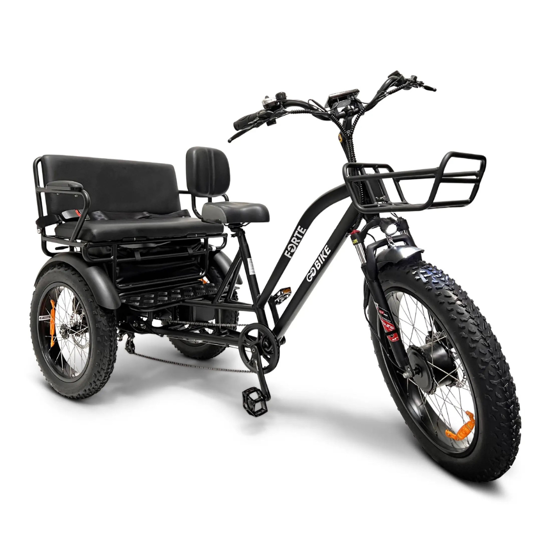 ComfyGo FORTE Electric Off-Road Tricycle With 2-Person Rear Seat - Senior.com Electric Bikes