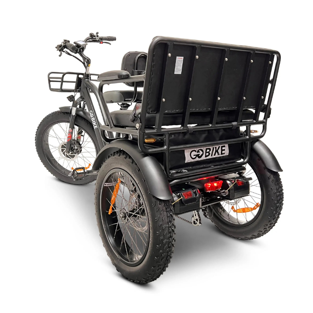 ComfyGo FORTE Electric Off-Road Tricycle With 2-Person Rear Seat - Senior.com Electric Bikes