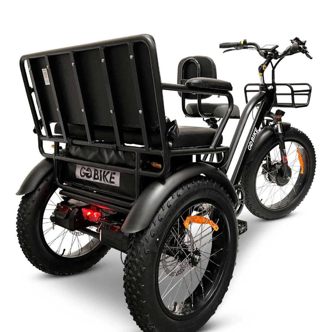 ComfyGo FORTE Electric Off-Road Tricycle With 2-Person Rear Seat - Senior.com Electric Bikes