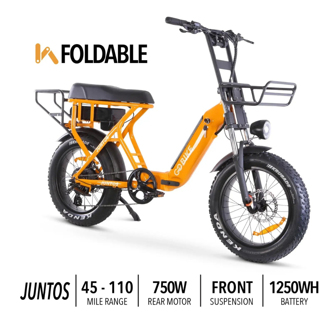 ComfyGo JUNTOS Foldable Step-Thru Electric Bike - Senior.com Electric Bikes