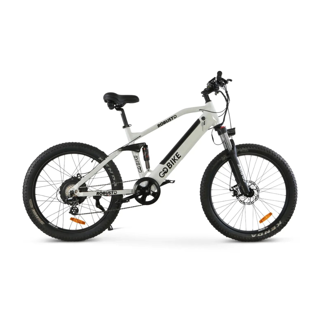 ComfyGo ROBUSTO Electric Mountain Bike with Front and Rear Suspension - Senior.com Electric Bikes