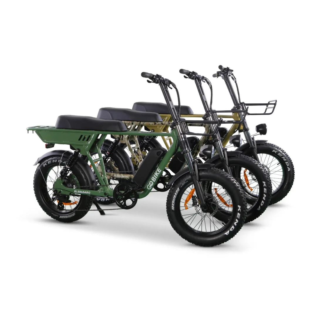 ComfyGo SOLDADO Lightweight 750W Dual-Passenger Electric Bike - Senior.com Electric Bikes