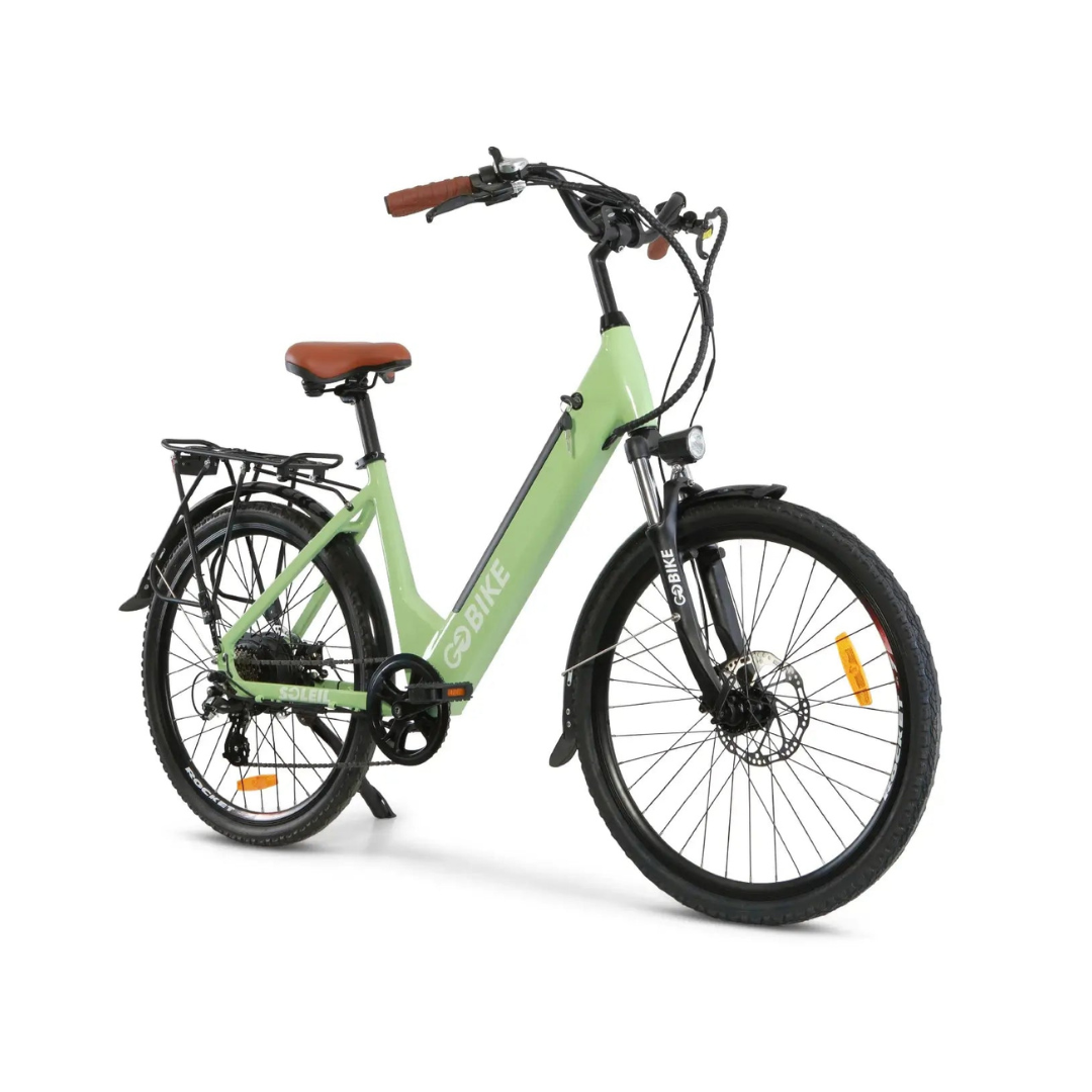 ComfyGo SOLEIL Electric City Bike with Pedal Assistance & Throttle - Senior.com Electric Bikes