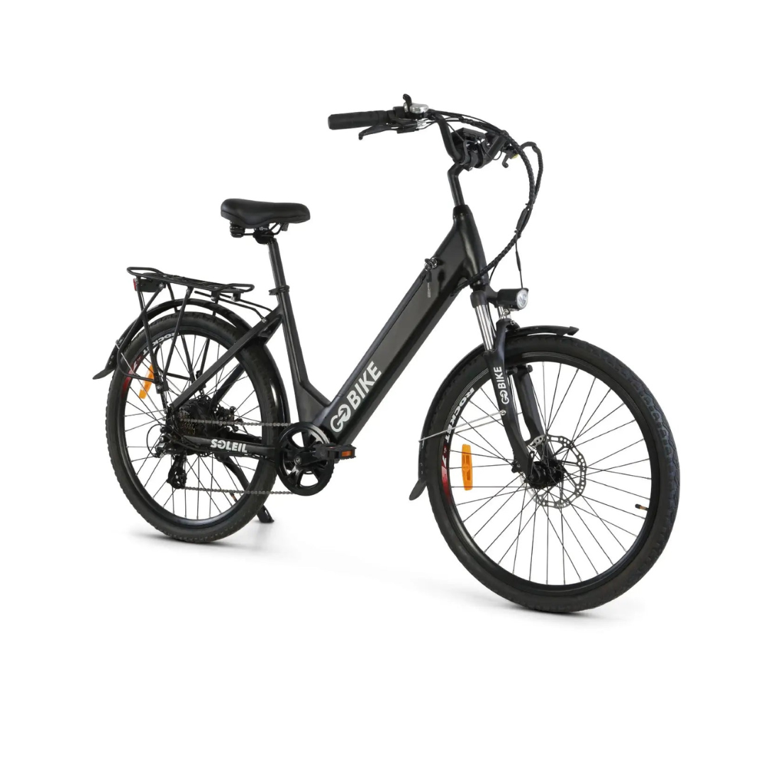 ComfyGo SOLEIL Electric City Bike with Pedal Assistance & Throttle - Senior.com Electric Bikes