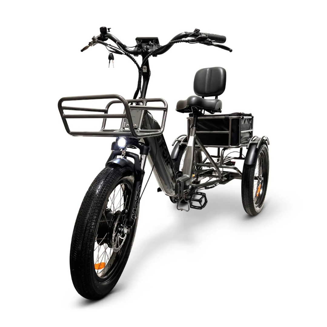 ComfyGo FORZA Foldable Compact Electric Tricycle with Rear Storage - Senior.com Electric Bikes