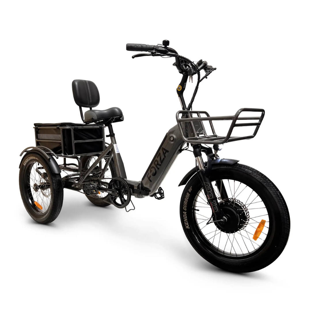 ComfyGo FORZA Foldable Compact Electric Tricycle with Rear Storage - Senior.com Electric Bikes