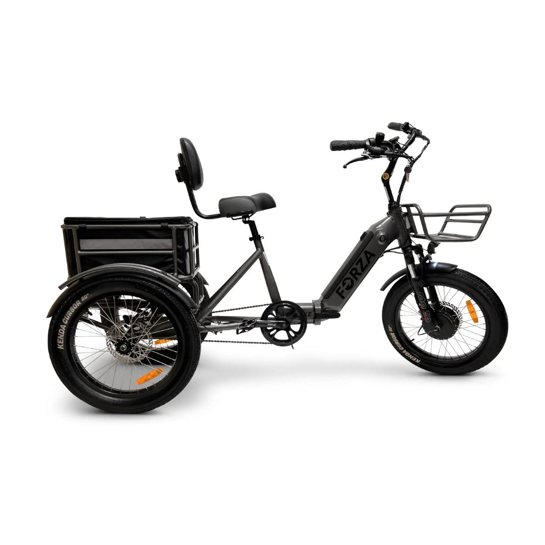 ComfyGo FORZA Foldable Compact Electric Tricycle with Rear Storage - Senior.com Electric Bikes